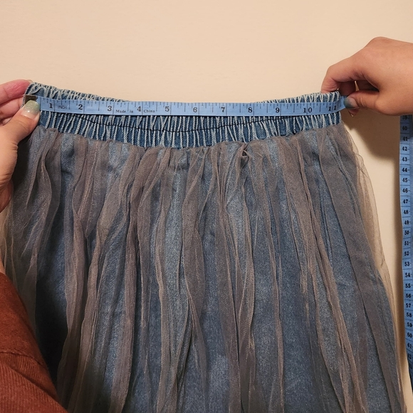 Denim lace skirt - Picture 4 of 5